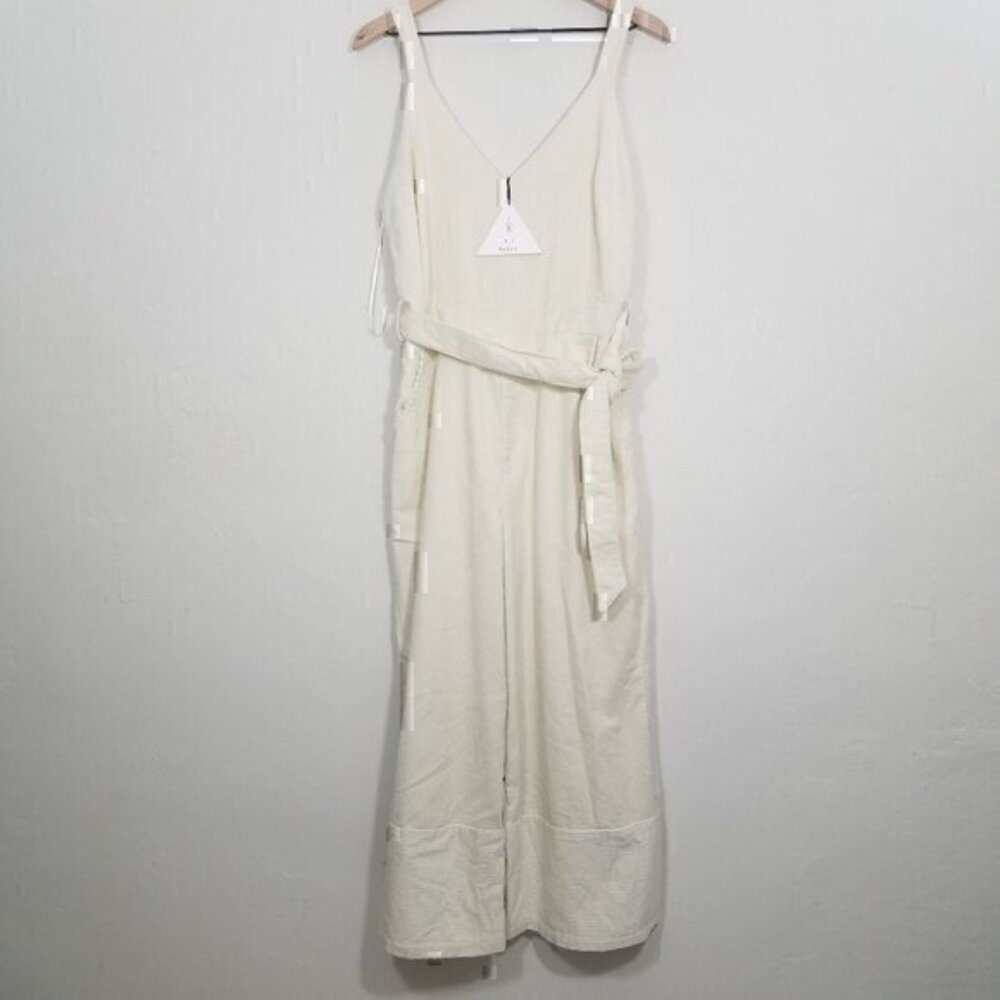 NWT Lost + Wander Corduroy Wide Leg Jumpsuit Belted Size M